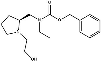 Ethyl-[(S)-1-(2-hydroxy-ethyl)-pyrrolidin-2-ylMethyl]-carbaMic acid benzyl ester Struktur