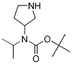 Isopropyl-pyrrolidin-3-yl-carbaMic acid tert-butyl ester Structure