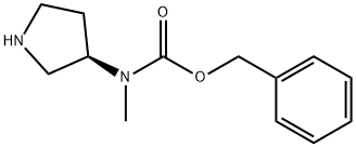 Methyl-pyrrolidin-3-yl-carbaMic acid benzyl ester Struktur
