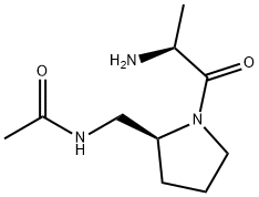 N-[(S)-1-((S)-2-AMino-propionyl)-pyrrolidin-2-ylMethyl]-acetaMide,1401665-52-8,结构式