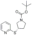 (S)-3-(Pyridin-2-ylsulfanyl)-pyrrolidine-1-carboxylic acid tert-butyl ester Structure