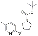 (S)-3-(5-Methyl-pyridin-2-ylsulfany
l)-pyrrolidine-1-carboxylic acid te
rt-butyl ester Structure