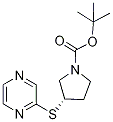 (S)-3-(Pyrazin-2-ylsulfanyl)-pyrrol
idine-1-carboxylic acid tert-butyl
ester Struktur