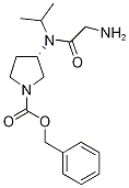 (S)-3-[(2-AMino-acetyl)-isopropyl-aMino]-pyrrolidine-1-carboxylic acid benzyl este Structure
