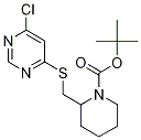 2-(6-Chloro-pyriMidin-4-ylsulfanylM
ethyl)-piperidine-1-carboxylic acid
tert-butyl ester 化学構造式