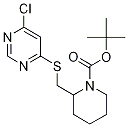 2-(6-Chloro-pyriMidin-4-ylsulfanylM
ethyl)-piperidine-1-carboxylic acid
tert-butyl ester 结构式