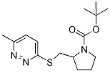 2-(6-Methyl-pyridazin-3-ylsulfanylM
ethyl)-pyrrolidine-1-carboxylic aci
d tert-butyl ester Struktur