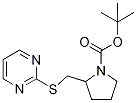 2-(PyriMidin-2-ylsulfanylMethyl)-py
rrolidine-1-carboxylic acid tert-bu
tyl ester Structure