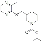 3-(3-Methyl-pyrazin-2-ylsulfanylMet
hyl)-piperidine-1-carboxylic acid t
ert-butyl ester Structure