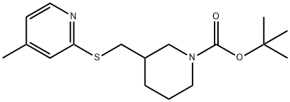 1353947-70-2 3-(4-Methyl-pyridin-2-ylsulfanylMet
hyl)-piperidine-1-carboxylic acid t
ert-butyl ester