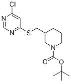 3-(6-Chloro-pyriMidin-4-ylsulfanylM
ethyl)-piperidine-1-carboxylic acid
tert-butyl ester,,结构式