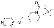 3-(Pyridin-4-ylsulfanylmethyl)-piperidine-1-carboxylic acid tert-butyl ester 结构式