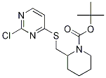 2-(2-Chloro-pyriMidin-4-ylsulfanylM
ethyl)-piperidine-1-carboxylic acid
tert-butyl ester Structure