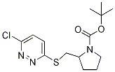 2-(6-Chloro-pyridazin-3-ylsulfanylM
ethyl)-pyrrolidine-1-carboxylic aci
d tert-butyl ester Structure