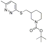 3-(6-Methyl-pyridazin-3-ylsulfanylM
ethyl)-piperidine-1-carboxylic acid
tert-butyl ester,,结构式