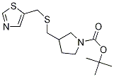 3-(Thiazol-5-ylMethylsulfanylMethyl
)-pyrrolidine-1-carboxylic acid ter
t-butyl ester Structure