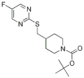 4-(5-Fluoro-pyriMidin-2-ylsulfanylM
ethyl)-piperidine-1-carboxylic acid
tert-butyl ester 结构式