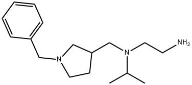 N*1*-(1-Benzyl-pyrrolidin-3-ylMethyl)-N*1*-isopropyl-ethane-1,2-diaMine 结构式