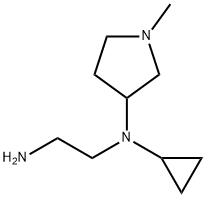 N*1*-Cyclopropyl-N*1*-(1-Methyl-pyrrolidin-3-yl)-ethane-1,2-diaMine,1353984-83-4,结构式