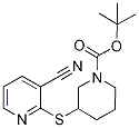 3-(3-Cyano-pyridin-2-ylsulfanyl)-pi
peridine-1-carboxylic acid tert-but
yl ester,,结构式