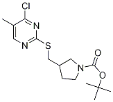 3-(4-Chloro-5-Methyl-pyriMidin-2-yl
sulfanylMethyl)-pyrrolidine-1-carbo
xylic acid tert-butyl ester