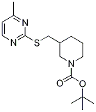 3-(4-Methyl-pyriMidin-2-ylsulfanylM
ethyl)-piperidine-1-carboxylic acid
tert-butyl ester Structure