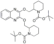 tert-butyl2-((2-((1-(tert-butoxycarbonyl)piperidin-2-yl)Methoxy)quinoxalin-3-yloxy)Methyl)piperidine-1-carboxylate Structure