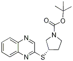 (S)-3-(Quinoxalin-2-ylsulfanyl)-pyr
rolidine-1-carboxylic acid tert-but
yl ester Structure