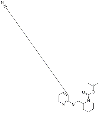 2-(3-Cyano-pyridin-2-ylsulfanylMeth
yl)-piperidine-1-carboxylic acid te
rt-butyl ester