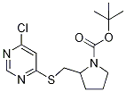 2-(6-Chloro-pyriMidin-4-ylsulfanylM
ethyl)-pyrrolidine-1-carboxylic aci
d tert-butyl ester