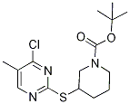 3-(4-Chloro-5-Methyl-pyriMidin-2-yl
sulfanyl)-piperidine-1-carboxylic a
cid tert-butyl ester