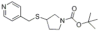 3-(Pyridin-4-ylMethylsulfanyl)-pyrr
olidine-1-carboxylic acid tert-buty
l ester Structure