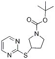 3-(PyriMidin-2-ylsulfanyl)-pyrrolid
ine-1-carboxylic acid tert-butyl es
ter 结构式