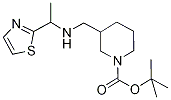 3-[(1-Thiazol-2-yl-ethylaMino)-Methyl]-piperidine-1-carboxylic acid tert-butyl este Structure