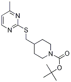 4-(4-Methyl-pyriMidin-2-ylsulfanylM
ethyl)-piperidine-1-carboxylic acid
tert-butyl ester Structure