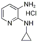 N2-环丙基吡啶-2,3-二胺盐酸盐 结构式