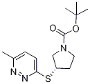 (S)-3-(6-Methyl-pyridazin-3-ylsulfa
nyl)-pyrrolidine-1-carboxylic acid
tert-butyl ester Structure
