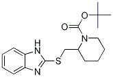 2-(1H-BenzoiMidazol-2-ylsulfanylMet
hyl)-piperidine-1-carboxylic acid t
ert-butyl ester 结构式