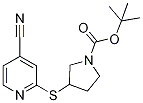 3-(4-Cyano-pyridin-2-ylsulfanyl)-py
rrolidine-1-carboxylic acid tert-bu
tyl ester