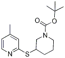 3-(4-Methyl-pyridin-2-ylsulfanyl)-p
iperidine-1-carboxylic acid tert-bu
tyl ester Structure