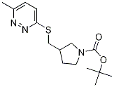 3-(6-Methyl-pyridazin-3-ylsulfanylM
ethyl)-pyrrolidine-1-carboxylic aci
d tert-butyl ester