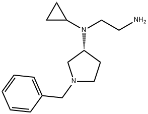 N*1*-((R)-1-Benzyl-pyrrolidin-3-yl)-N*1*-cyclopropyl-ethane-1,2-diaMine,1354006-87-3,结构式