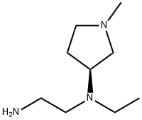 N*1*-Ethyl-N*1*-((S)-1-Methyl-pyrrolidin-3-yl)-ethane-1,2-diaMine 化学構造式