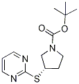 (S)-3-(PyriMidin-2-ylsulfanyl)-pyrr
olidine-1-carboxylic acid tert-buty
l ester,,结构式