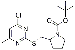 2-(4-Chloro-6-Methyl-pyriMidin-2-yl
sulfanylMethyl)-pyrrolidine-1-carbo
xylic acid tert-butyl ester,,结构式
