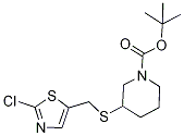 3-(2-Chloro-thiazol-5-ylMethylsulfa
nyl)-piperidine-1-carboxylic acid t
ert-butyl ester Struktur