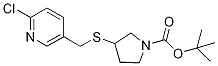 3-(6-Chloro-pyridin-3-ylMethylsulfa
nyl)-pyrrolidine-1-carboxylic acid
tert-butyl ester Structure