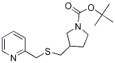 3-(Pyridin-2-ylMethylsulfanylMethyl
)-pyrrolidine-1-carboxylic acid ter
t-butyl ester Struktur