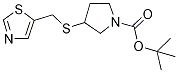 3-(Thiazol-5-ylMethylsulfanyl)-pyrr
olidine-1-carboxylic acid tert-buty
l ester 结构式