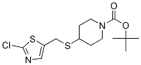 4-(2-Chloro-thiazol-5-ylMethylsulfa
nyl)-piperidine-1-carboxylic acid t
ert-butyl ester 结构式